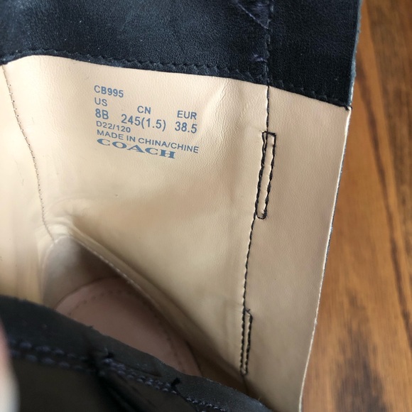 Coach Leather Lacey Boot - Size 8 - Picture 9 of 9